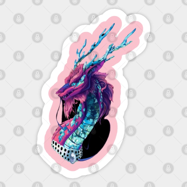 love dragon Sticker by Ayafr Designs